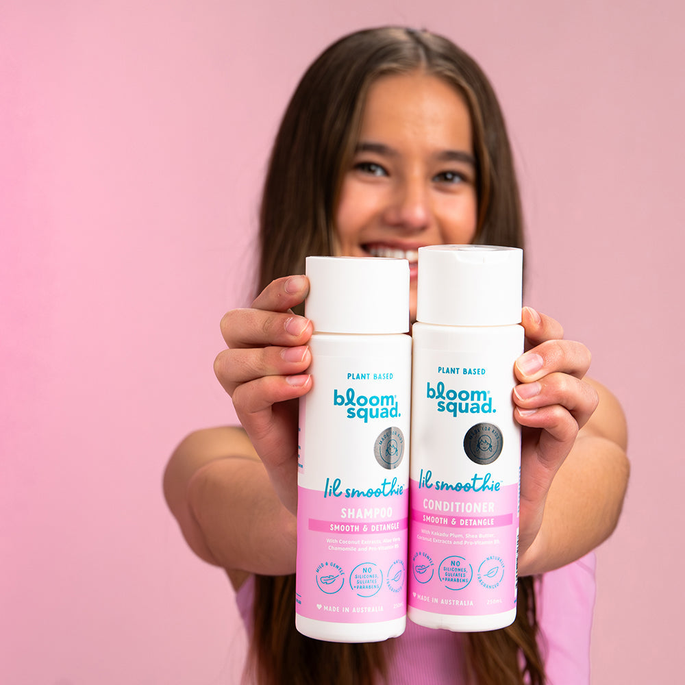 Sulfate Free Shampoo - Bloom Squad Kids Haircare. Lifestyle image