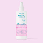 Lil Smoothie® Detangler Spray + Leave In Conditioner for kids. Haircare for kids aged 2-12 years. Front view of pink bottle. 